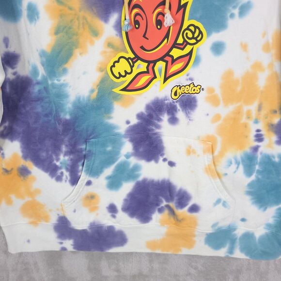 Cheetos Hoodie Tie Dye Size 3XL Long Sleeve Flaming Hot Kangaroo Pocket Hooded - Picture 2 of 14